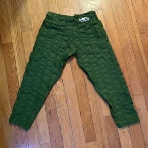 Green Cropped BBB Leggings